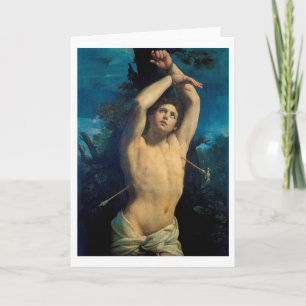 Saint Sebastian (St. Sebastian), Guido Reni Card