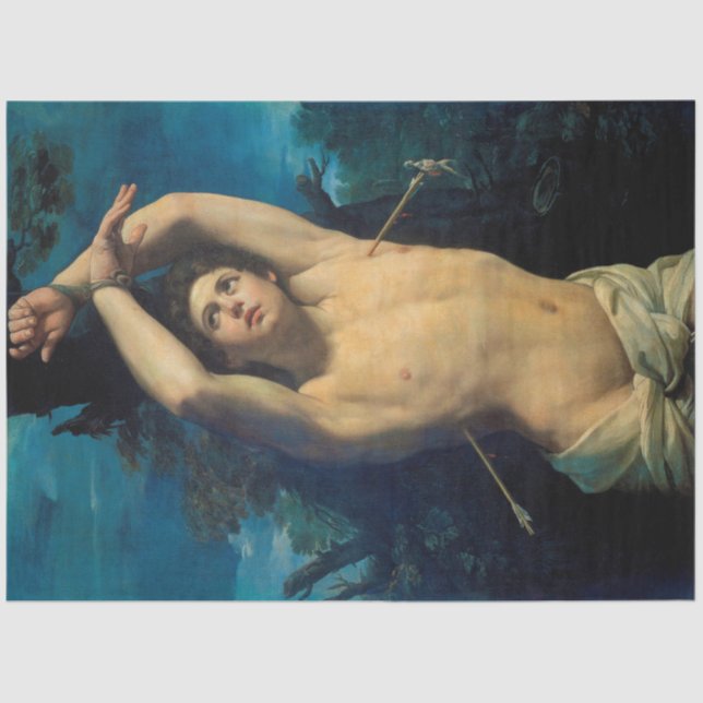 Saint Sebastian (St. Sebastian), Guido Reni Tissue Paper (Front)