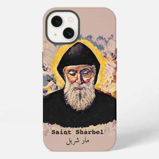 Saint Sharbel iPhone / iPad case (Back)