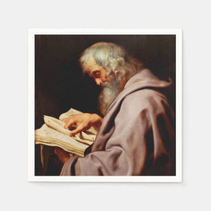 Saint Simon the Zealot by Peter Paul Rubens Napkin