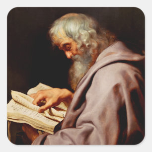 Saint Simon the Zealot by Peter Paul Rubens Square Sticker