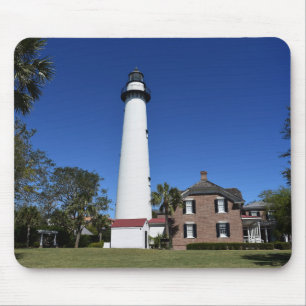 Saint Simons Island Lighthouse created as a  Mouse Pad