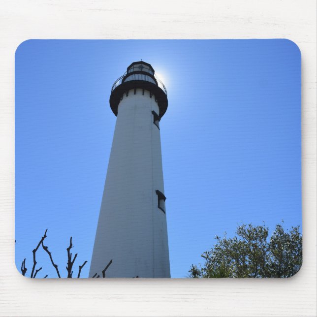 Saint Simons Island Lighthouse  Mouse Pad (Front)