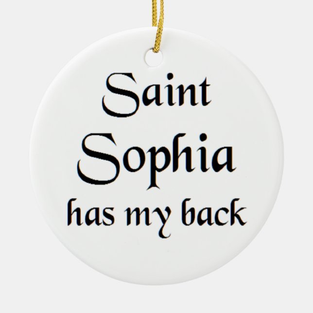 saint sophia coffee mug ceramic ornament (Front)