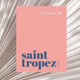 Saint St. Tropez France modern vacation Postcard