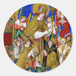 Saint Stanislaus Bishop and Martyr Classic Round Sticker