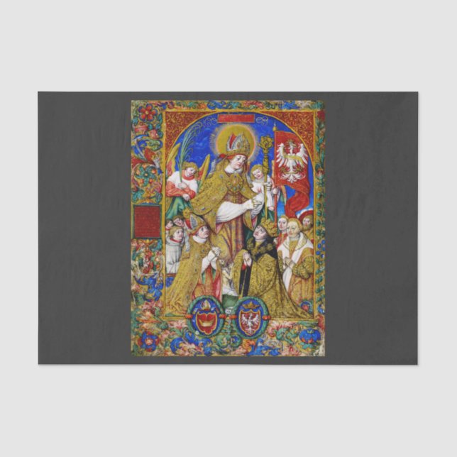 Saint Stanislaus Bishop and Martyr Tissue Paper (Front)