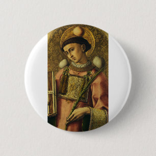 Saint Stephen Apostle of the Seventy Protomartyr 6 Cm Round Badge