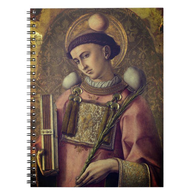 Saint Stephen (by Carlo Crivelli, 1476) Notebook (Front)