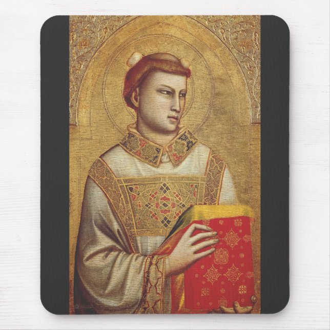 Saint Stephen by Giotto Fine Art Reproduction Mouse Pad (Front)