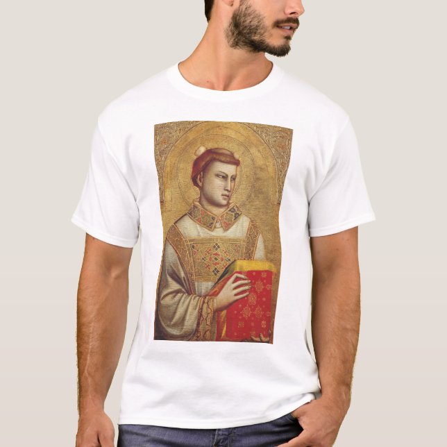 Saint Stephen by Giotto Fine Art Reproduction T-Shirt (Front)