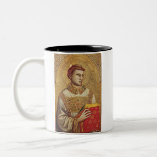 Saint Stephen by Giotto Fine Art Reproduction Two-Tone Coffee Mug