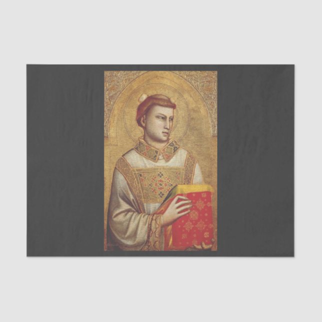 Saint Stephen by Giotto Tissue Paper (Front)