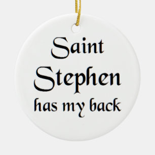 saint stephen ceramic ornament