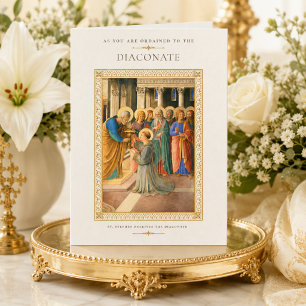 Saint Stephen Diaconate Ordination Greeting Card