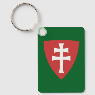 saint stephen hungarian cross symbol hungary king key ring