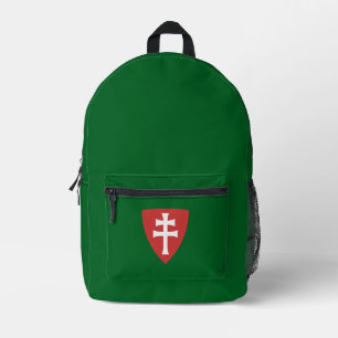 saint stephen hungarian cross symbol hungary king printed backpack