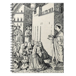 Saint Stephen Preaching by Fra Angelico Notebook