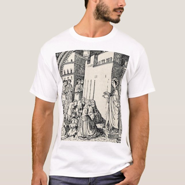 Saint Stephen Preaching by Fra Angelico T-Shirt (Front)