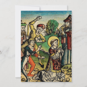 Saint Stephen Protomartyr First Martyr Holiday Card