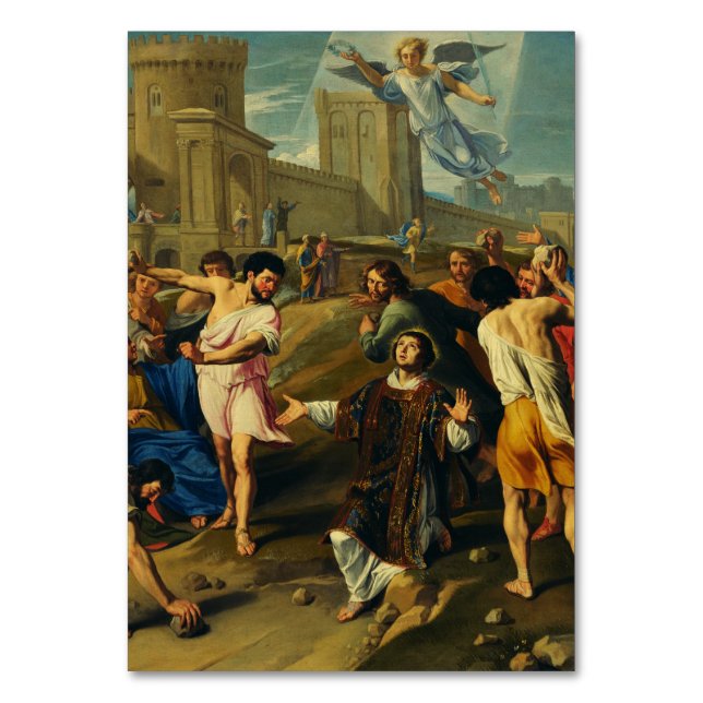 Saint Stephen the Protomartyr Art Iconography Table Number (Front)