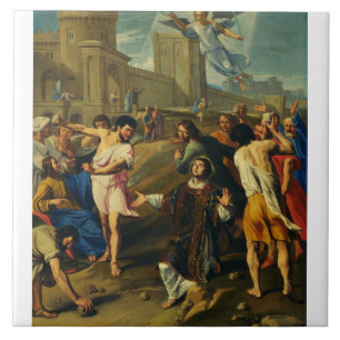 Saint Stephen the Protomartyr Fine Art Iconography Ceramic Tile