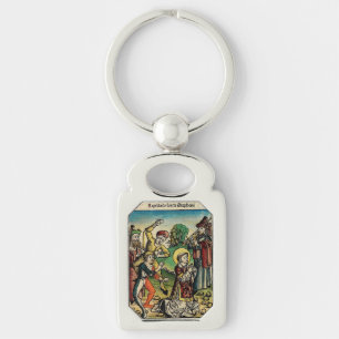 Saint Stephen the Protomartyr Fine Art Iconography Key Ring