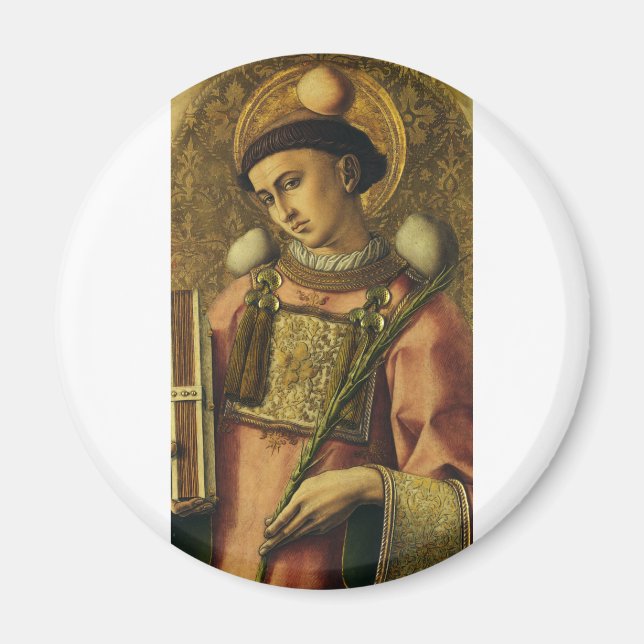Saint Stephen the Protomartyr Fine Art Iconography Magnet (Front)