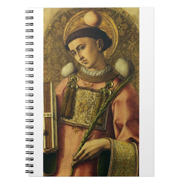Saint Stephen the Protomartyr Fine Art Iconography Notebook (Front)