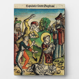 Saint Stephen the Protomartyr Fine Art Iconography Plaque