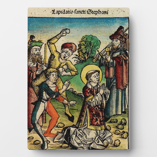 Saint Stephen the Protomartyr Fine Art Iconography Plaque (Front)