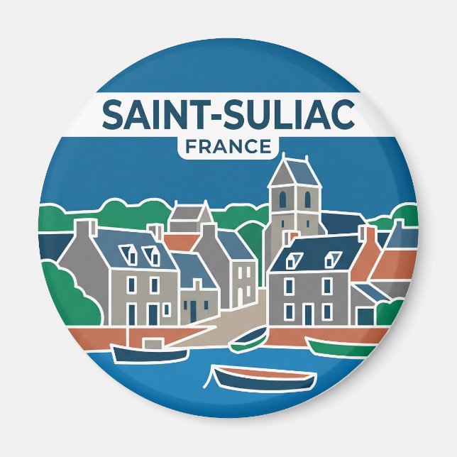 Saint-Suliac France Magnet (Front)