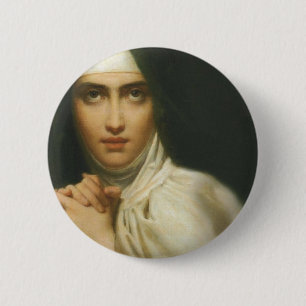 SAINT TERESA OF AVILA 6 CM ROUND BADGE