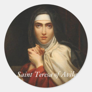 Saint Teresa of Avila Carmelite Nun Classic Round Sticker