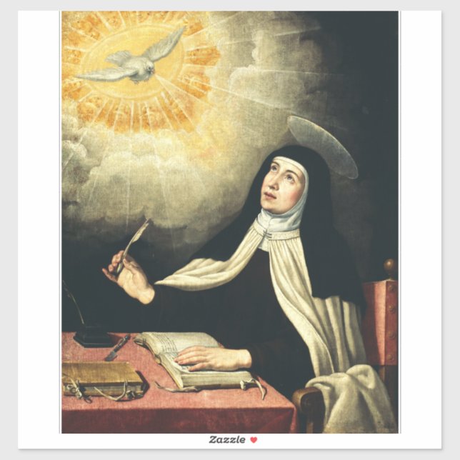 Saint Teresa of Avila Mystic of Fire Art  (Sheet)