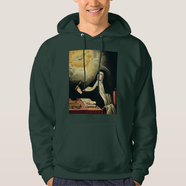 Saint Teresa of Avila Mystic of Fire Art  Hoodie (Front)