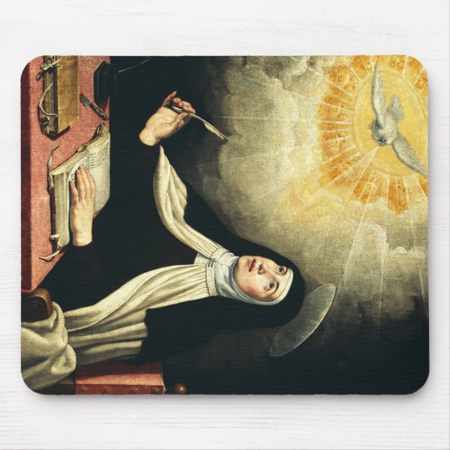 Saint Teresa of Avila Mystic of Fire Art  Mouse Pad (Front)