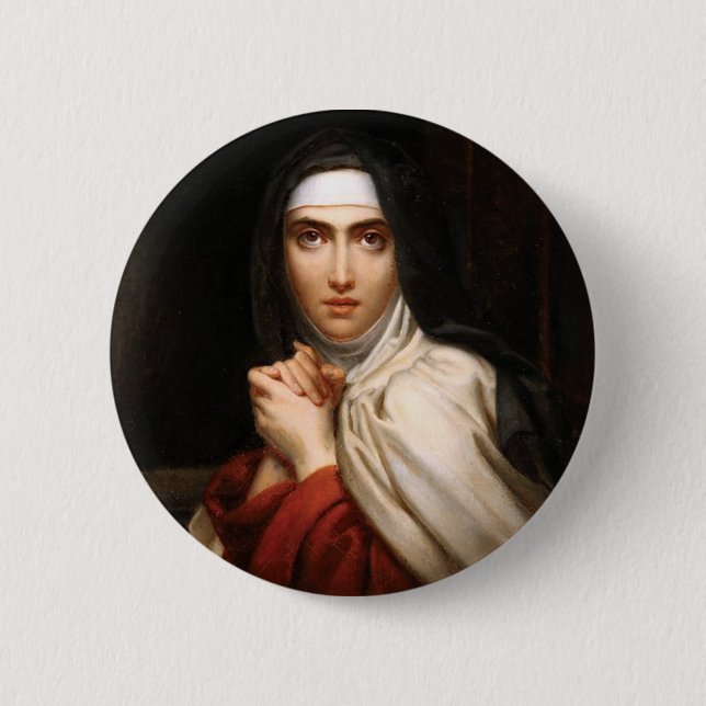 Saint Teresa of Jesus 6 Cm Round Badge (Front)