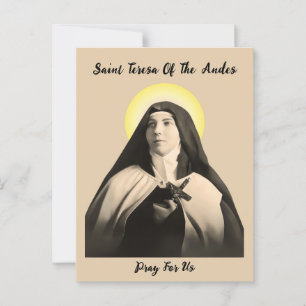 SAINT TERESA OF THE ANDES POSTCARD