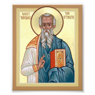 Saint Theodore the Studite Icon Print
