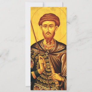 Saint Theodore Tiron orthodox icon Invitation