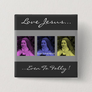 Saint Therese 15 Cm Square Badge