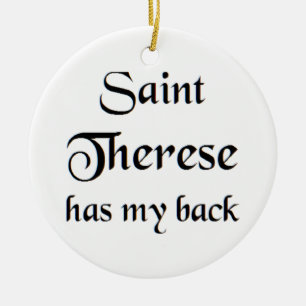 saint therese coffee mug ceramic ornament