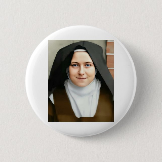 saint therese of lisieux 6 cm round badge (Front)