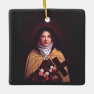 Saint Therese of Lisieux Ceramic Ornament