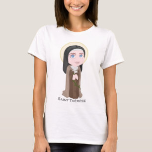 Saint Therese of Lisieux Cute Catholic T-Shirt