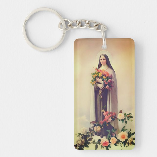 Saint Therese of Lisieux Keychain (Front)
