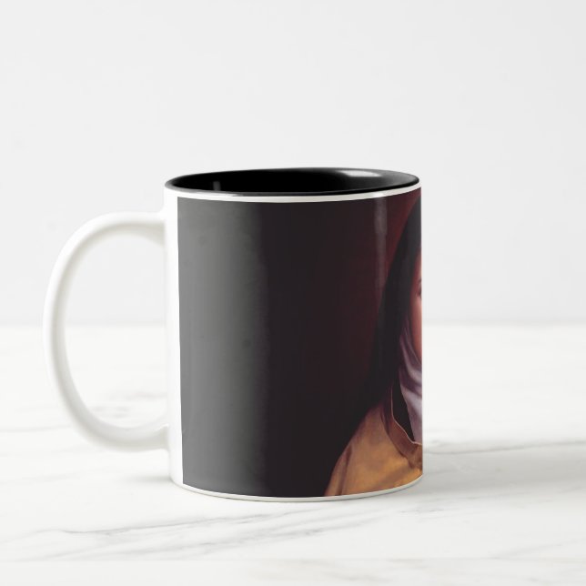 Saint Therese of Lisieux Two-Tone Coffee Mug (Left)