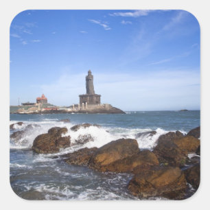Saint Thiruvalluvar Statue Tamil Nadu, India Square Sticker