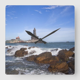 Saint Thiruvalluvar Statue   Tamil Nadu, India Square Wall Clock